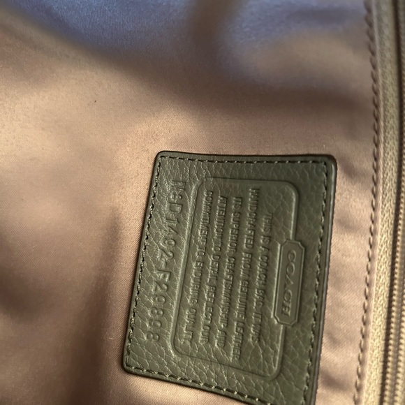 Coach green leather bag - Picture 8 of 13